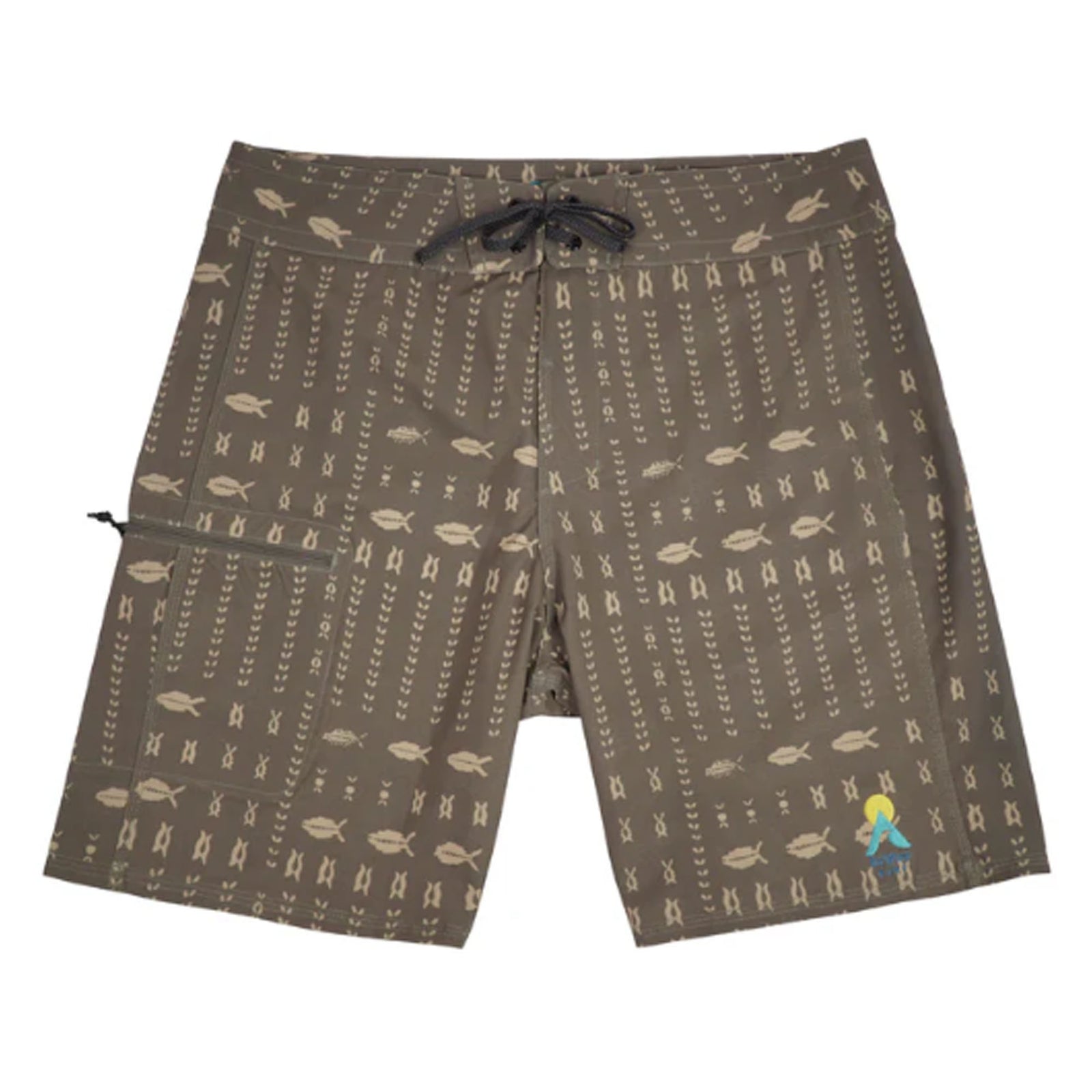 Drifter Surf Scales Men's Boardshorts - Dark Khaki