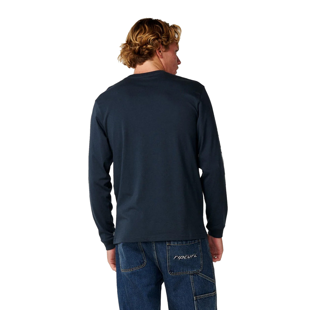 Rip Curl Fade Out Icon Men's L/S Shirt - Dark Navy