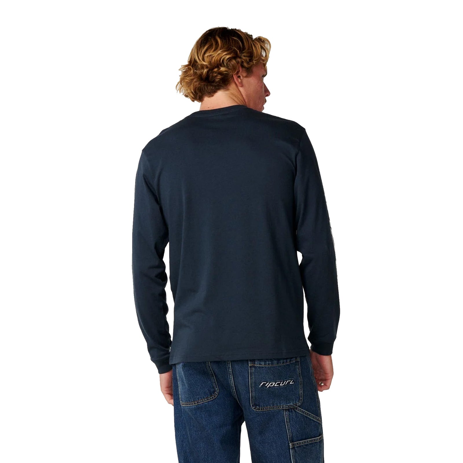 Rip Curl Fade Out Icon Men's L/S Shirt - Dark Navy