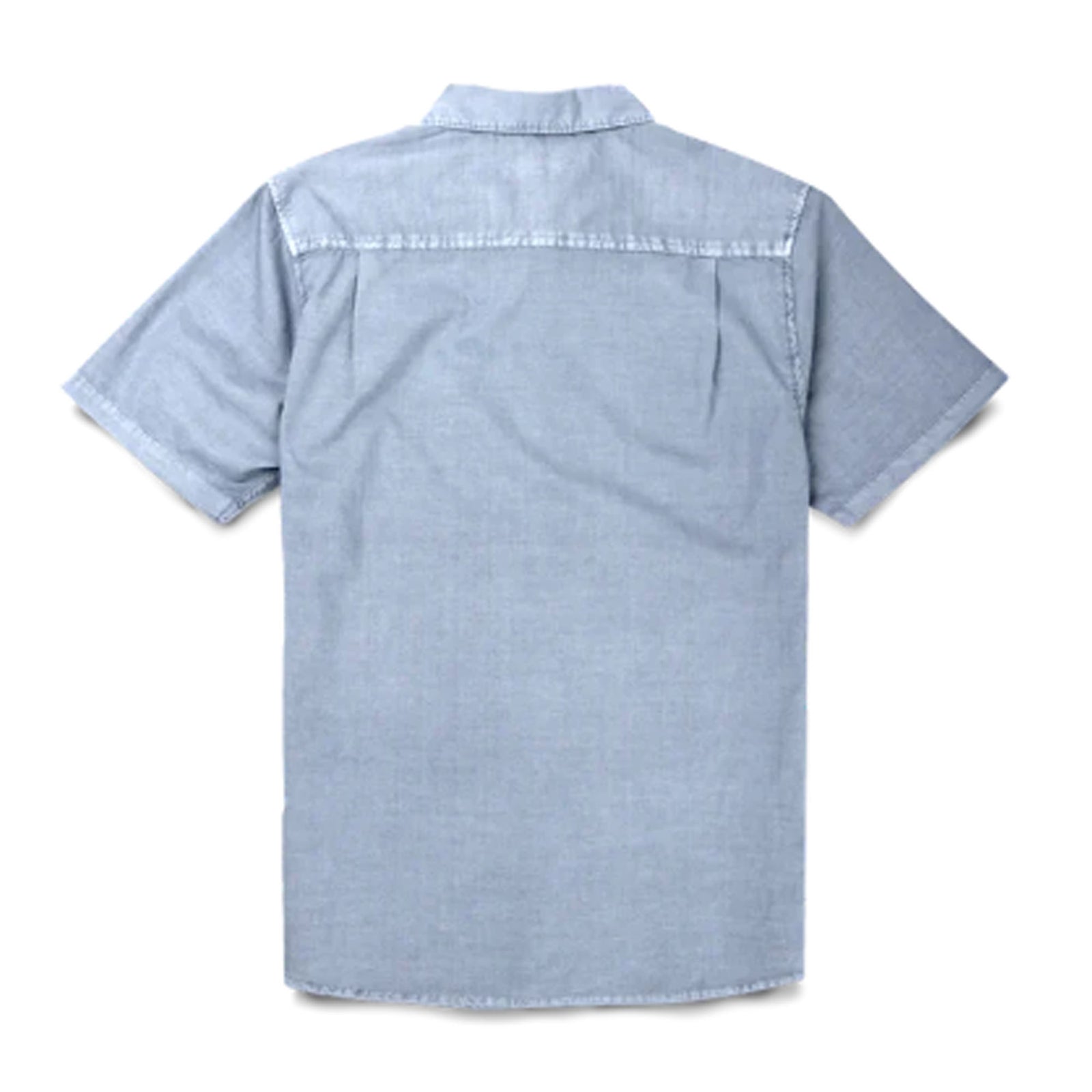Roark Made To Fade Woven Men's S/S Dress Shirt - Washed Slate