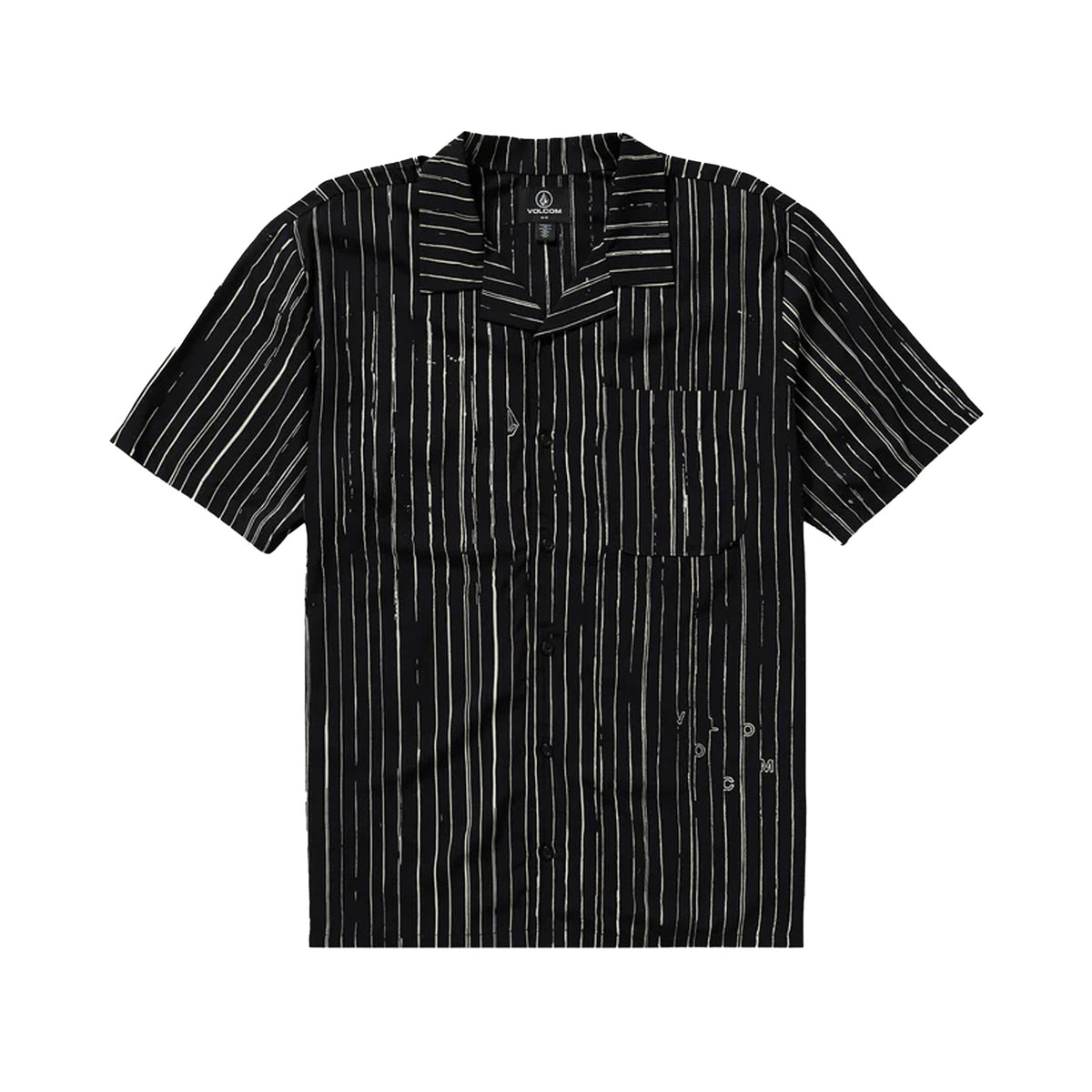 Volcom Mistostone Men's S/S Dress Shirt - Black White