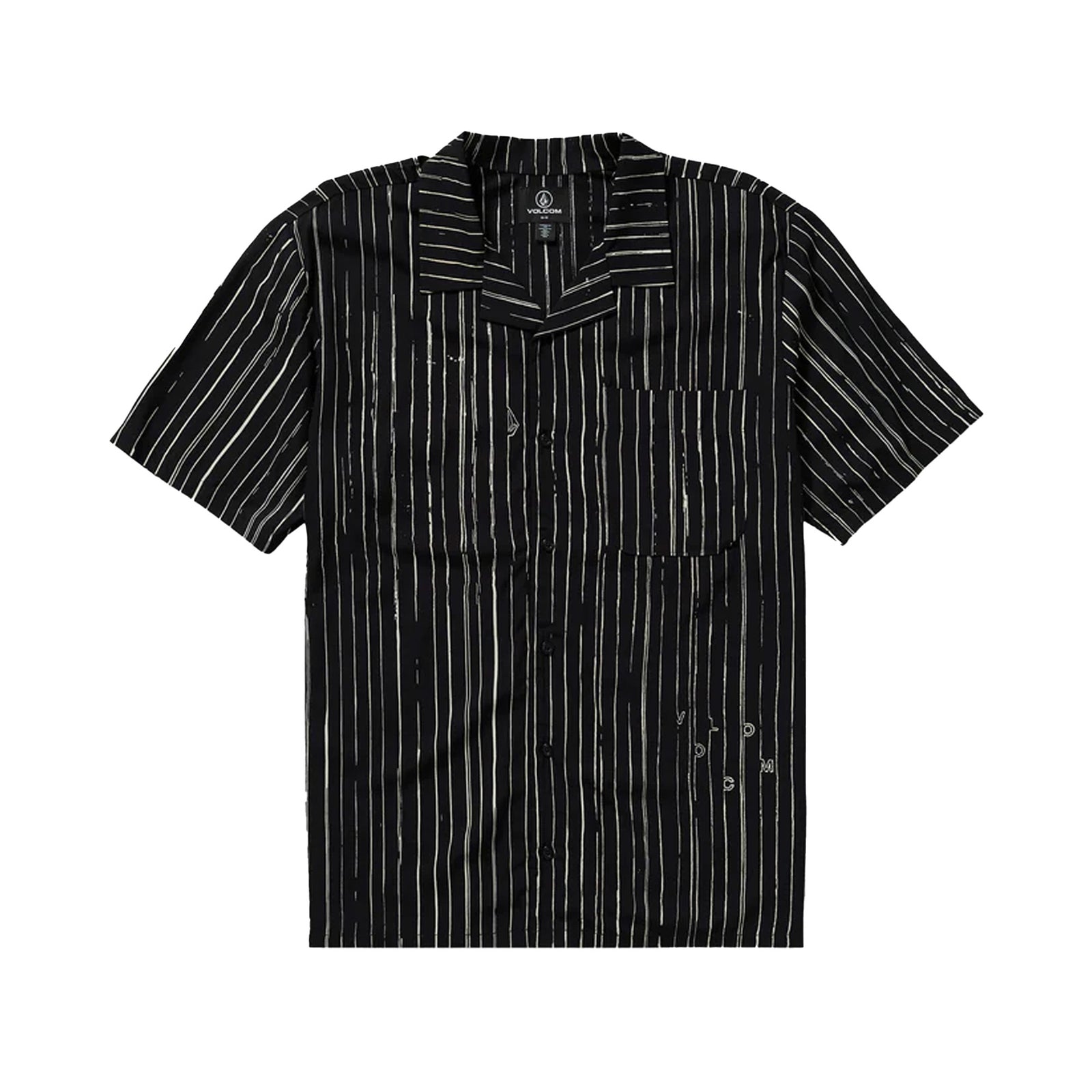 Volcom Mistostone Men's S/S Dress Shirt - Black White
