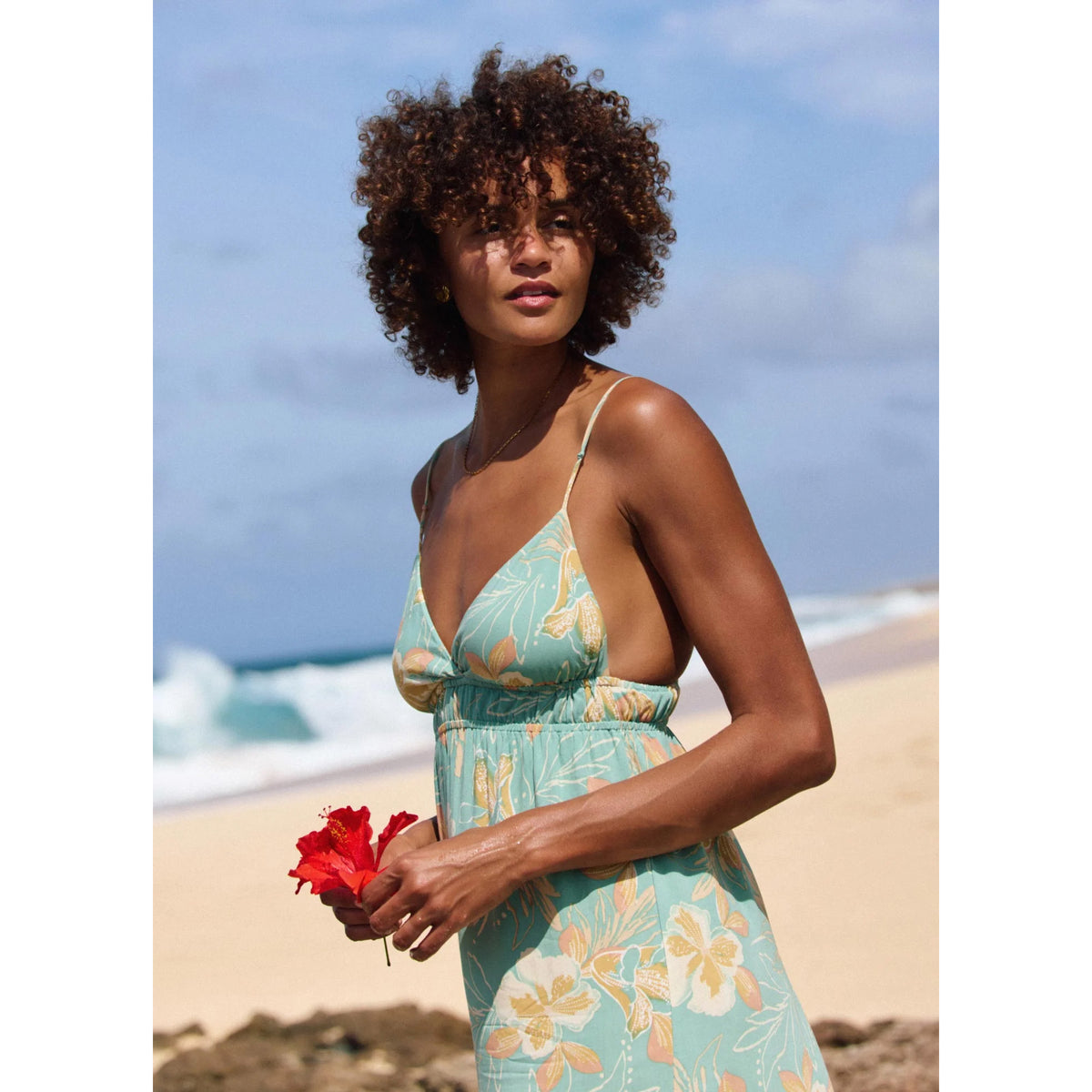 O'Neill Julez Tiki Midi Women's Dress - Green