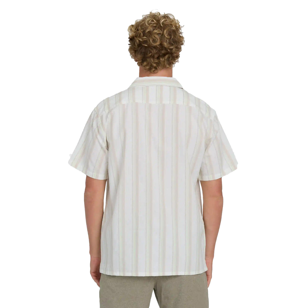 Billabong Victoria Vacay Short Sleeve Woven Men's S/S Dress Shirt - White Sand