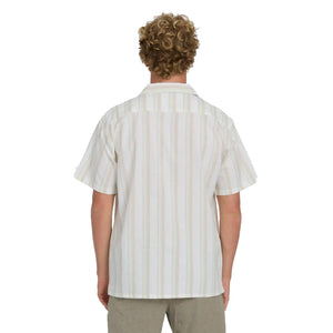 Billabong Victoria Vacay Short Sleeve Woven Men's S/S Dress Shirt - White Sand