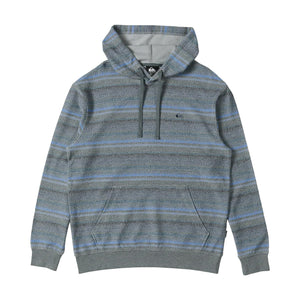 Quiksilver Great Otway Yarn- Dyed Stripe Men's Hoodie - Dark Slate