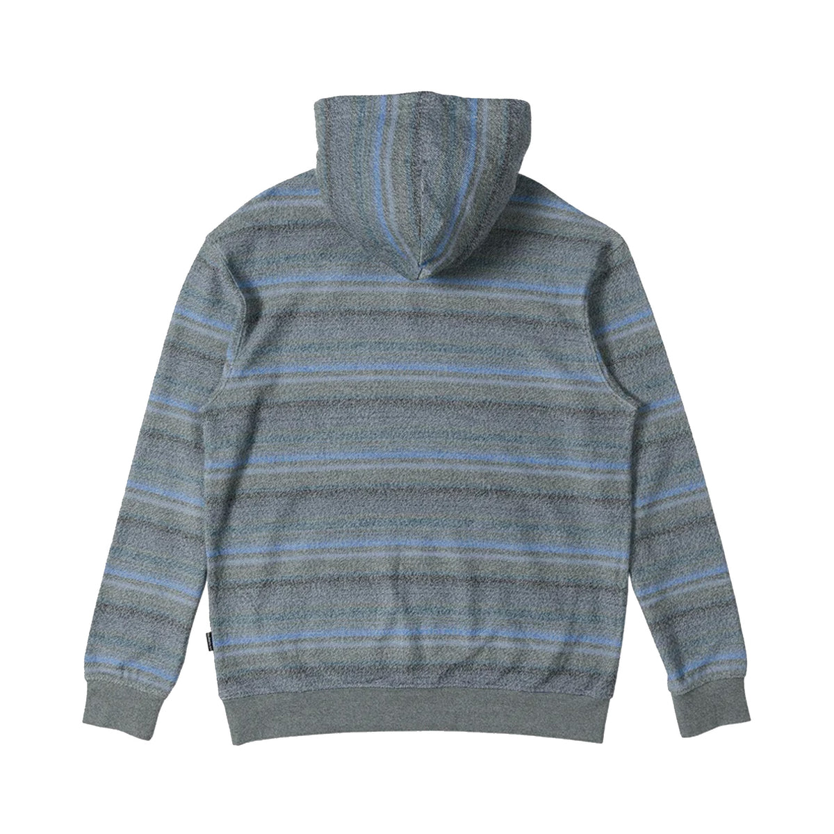 Quiksilver Great Otway Yarn- Dyed Stripe Men's Hoodie - Dark Slate