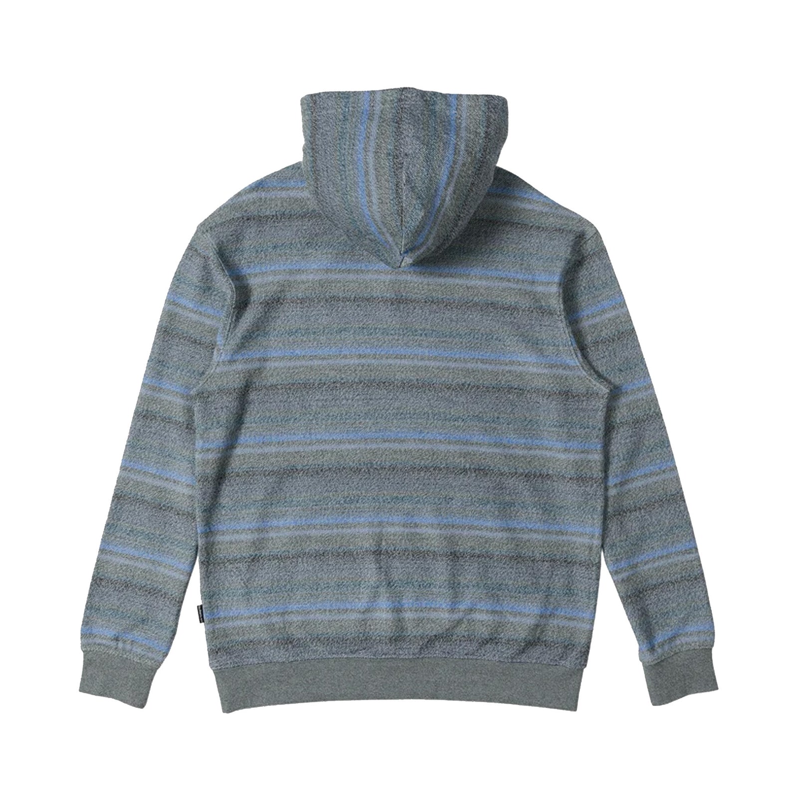 Quiksilver Great Otway Yarn- Dyed Stripe Men's Hoodie - Dark Slate