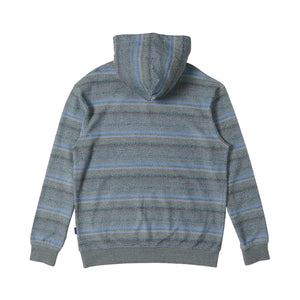 Quiksilver Great Otway Yarn- Dyed Stripe Men's Hoodie - Dark Slate