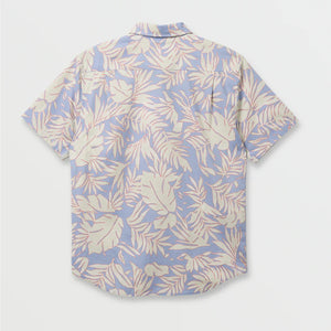 Quiksilver Palm Trip Classic Men's S/S Dress Shirt - Ashley Blue
