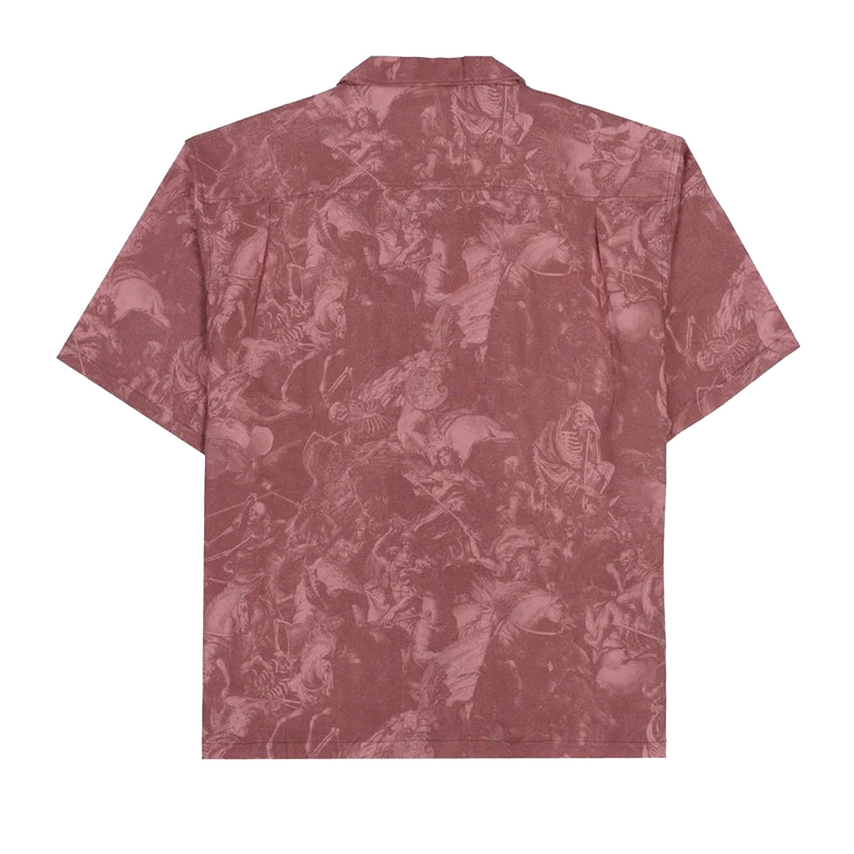 Lost Heavy Metal History Woven Men's S/S Dress Shirt - Dried Blood