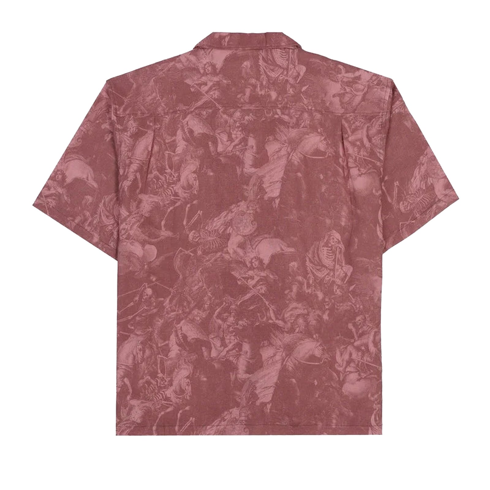 Lost Heavy Metal History Woven Men's S/S Dress Shirt - Dried Blood