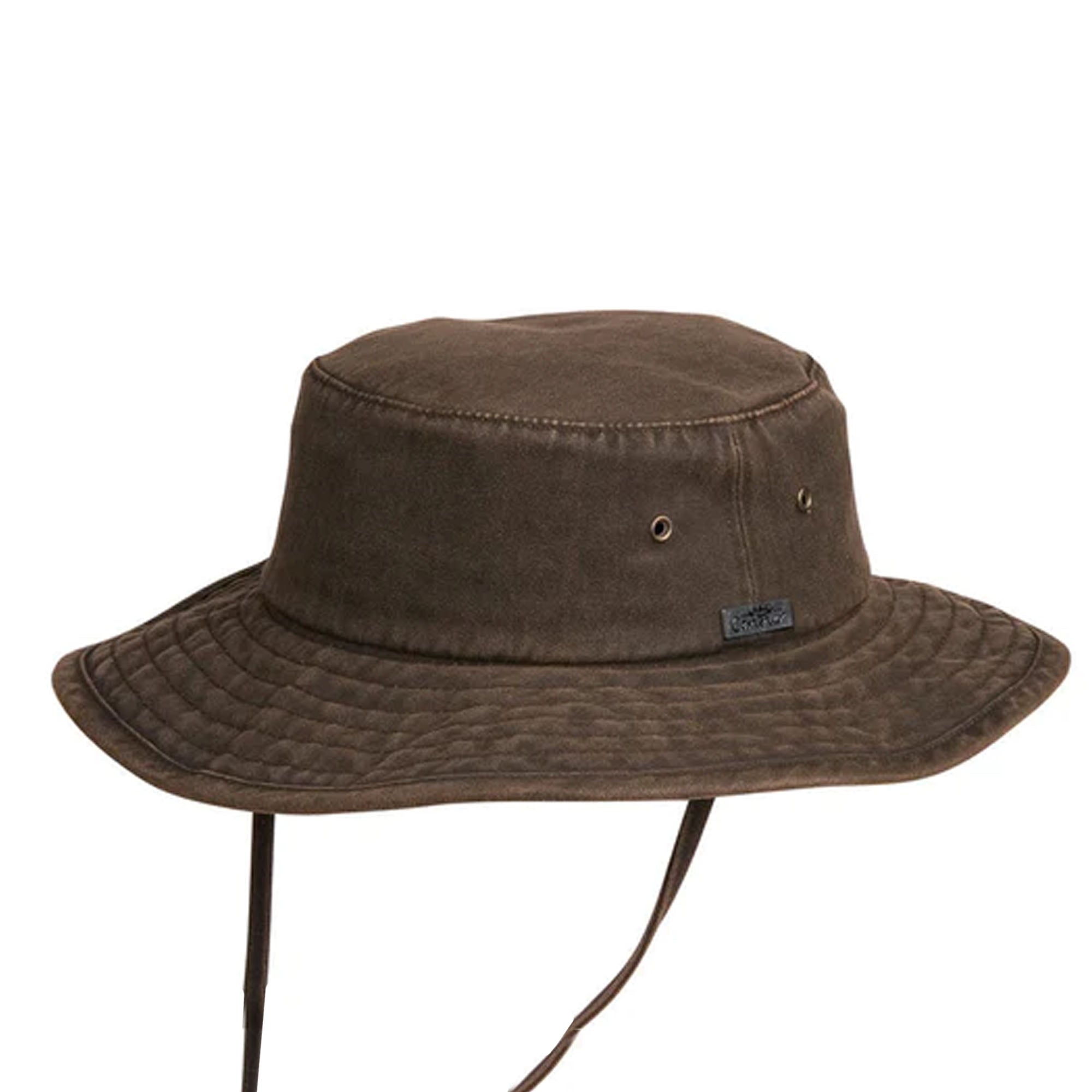 Conner Hats Men's Dusty Road Aussie Waterproof Cotton Hat Brown M