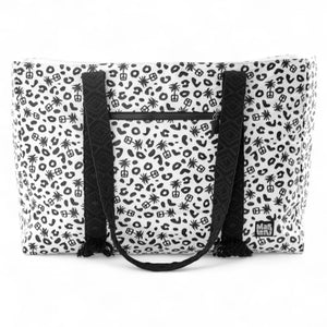 Marloru Duval XL Tote Bag - Black/White