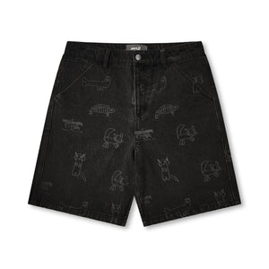 Former Reynolds Denim 21" Men's Walkshorts - Washed Black Yardage