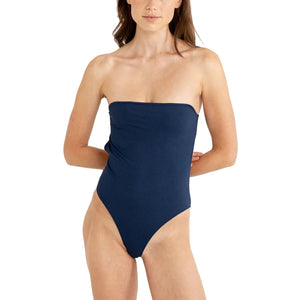 Rhythm Lil Rib Strapless Women's One Piece Swimsuit - Ink