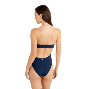 Rhythm Lil Rib Strapless Women's One Piece Swimsuit - Ink