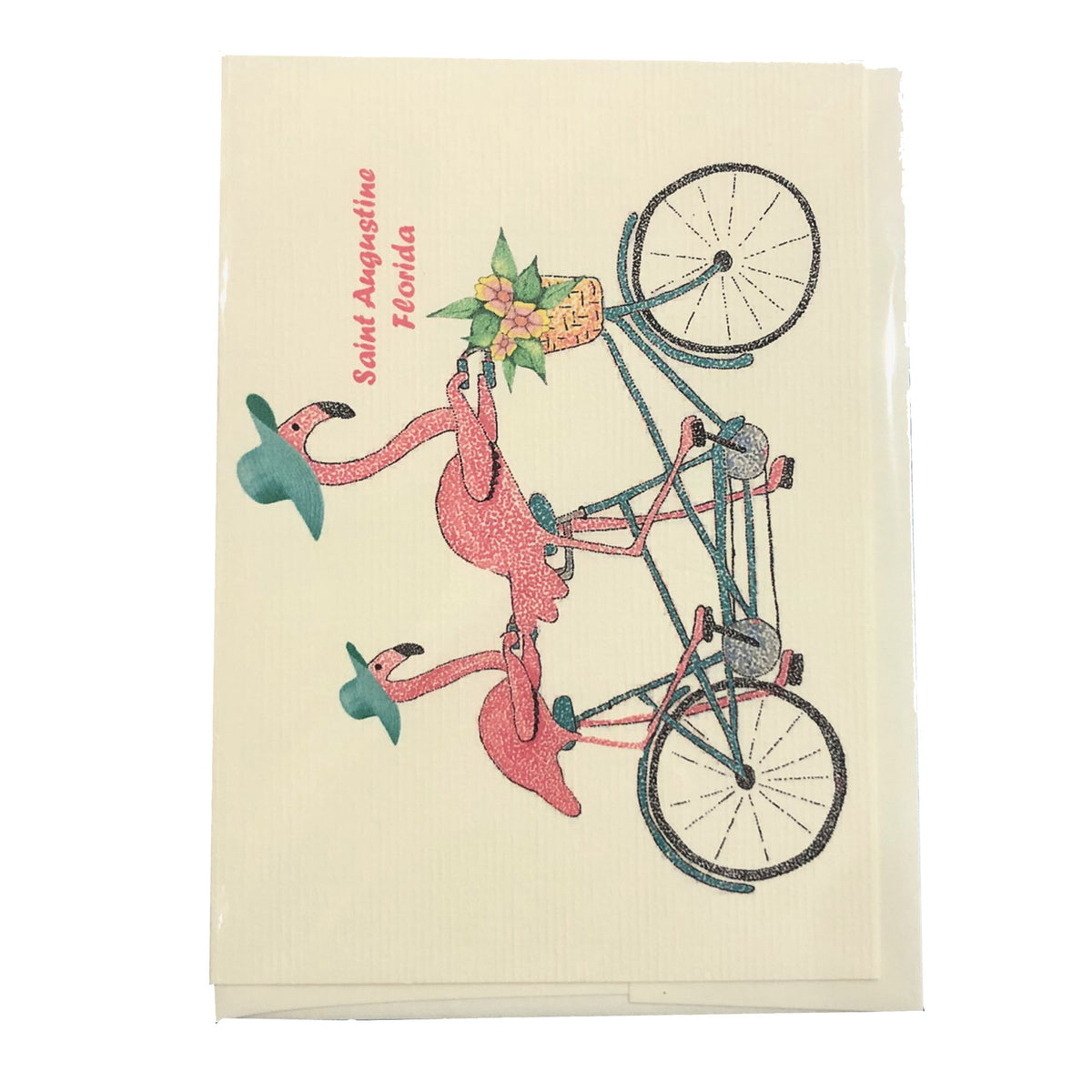 Lottie Dottie Art Flamingo Fun Greeting Card