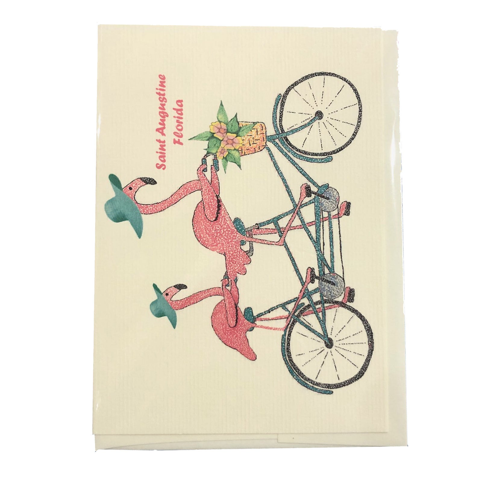 Lottie Dottie Art Flamingo Fun Greeting Card