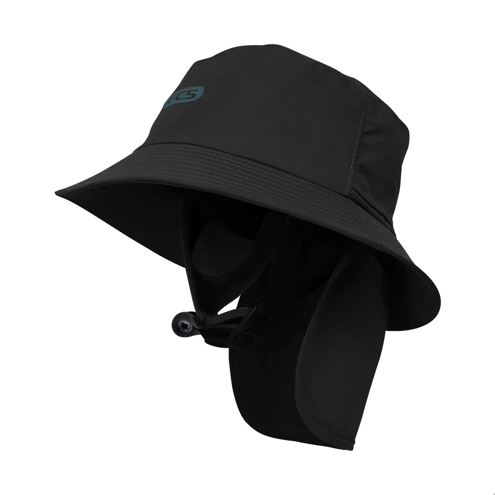 FCS Essentials Surf Bucket Hat - Black/Teal