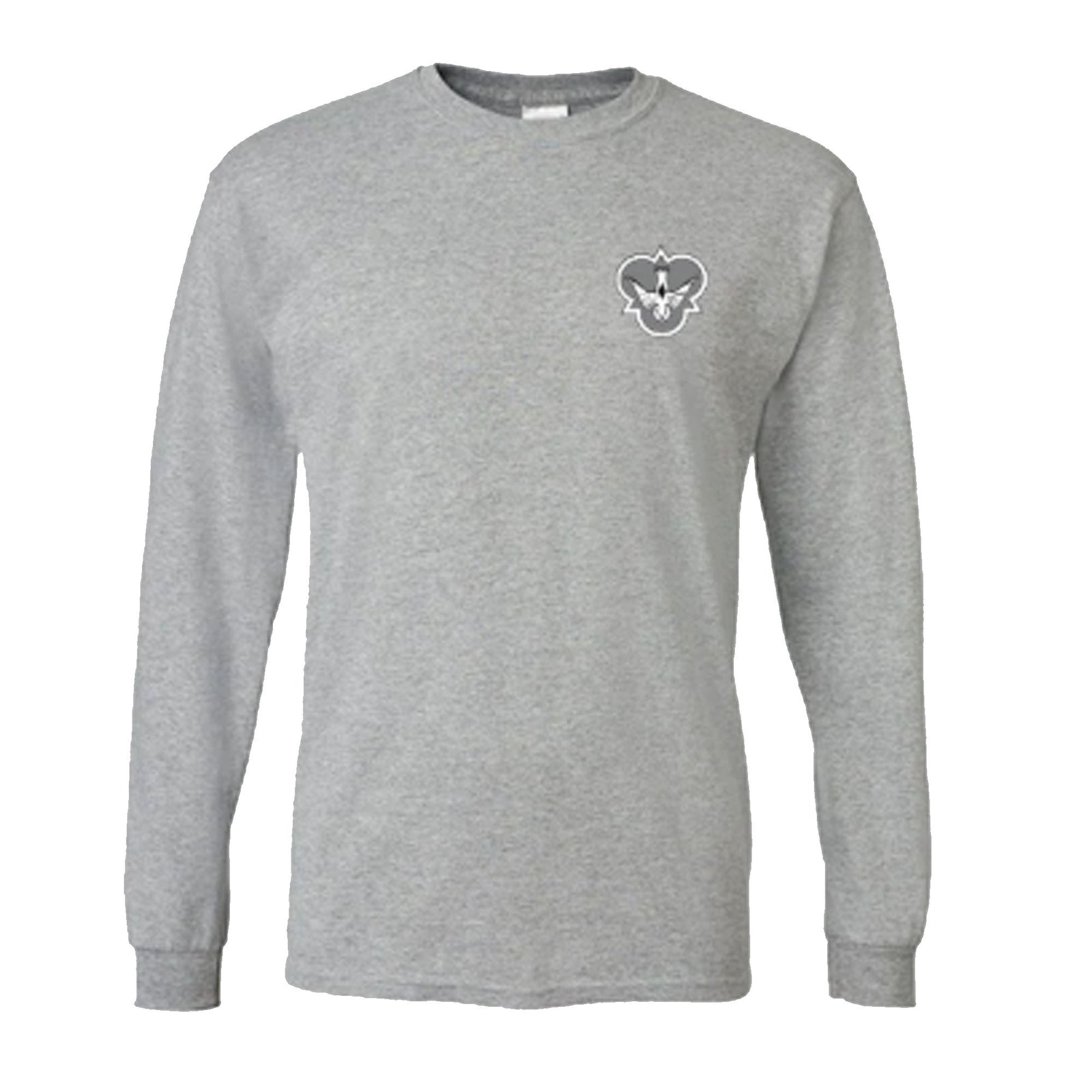 Flying Diamond Dove Men's L/S Shirt - Heather Grey