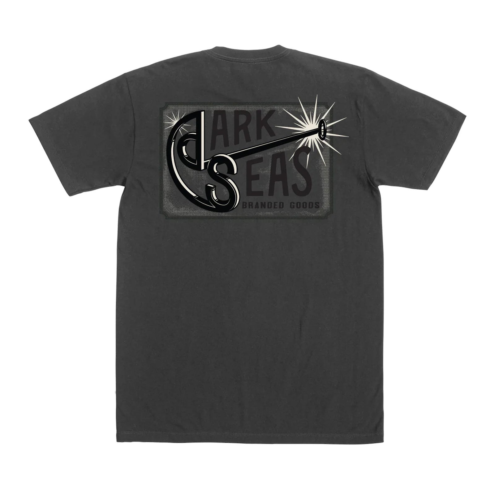 Dark Seas Branding Iron Pigment Men's S/S T-Shirt - Grey