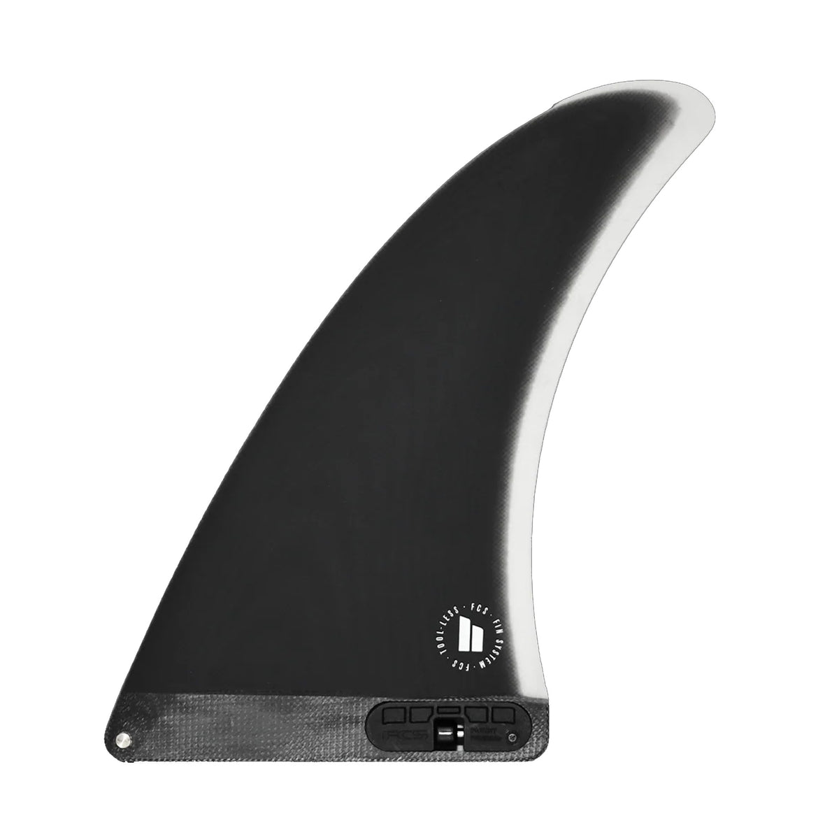 FCS II Pivot Single Performance Glass 8" Longboard Fin - Washed Black