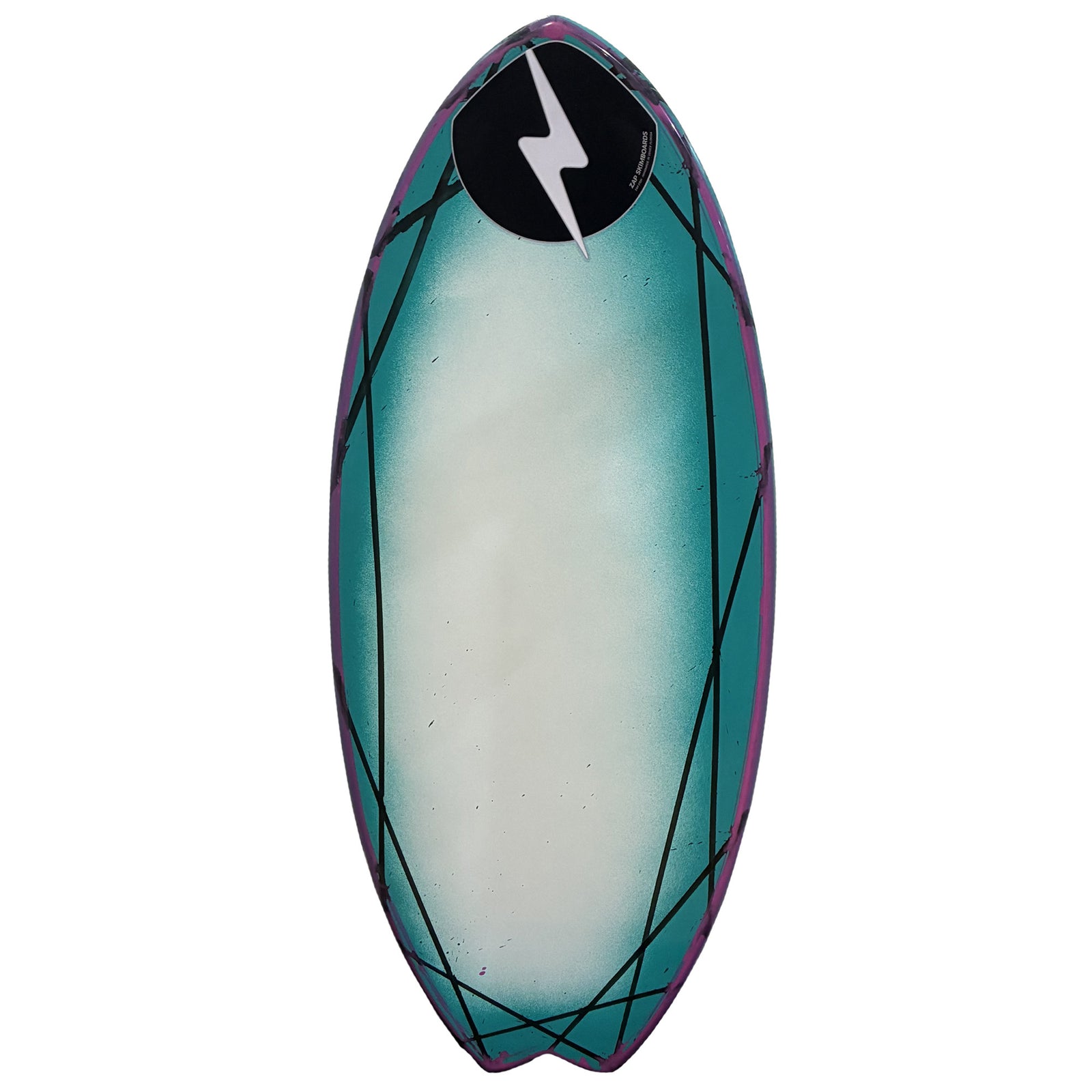 Zap Fish 47" Skimboard - White/Blue/Pink