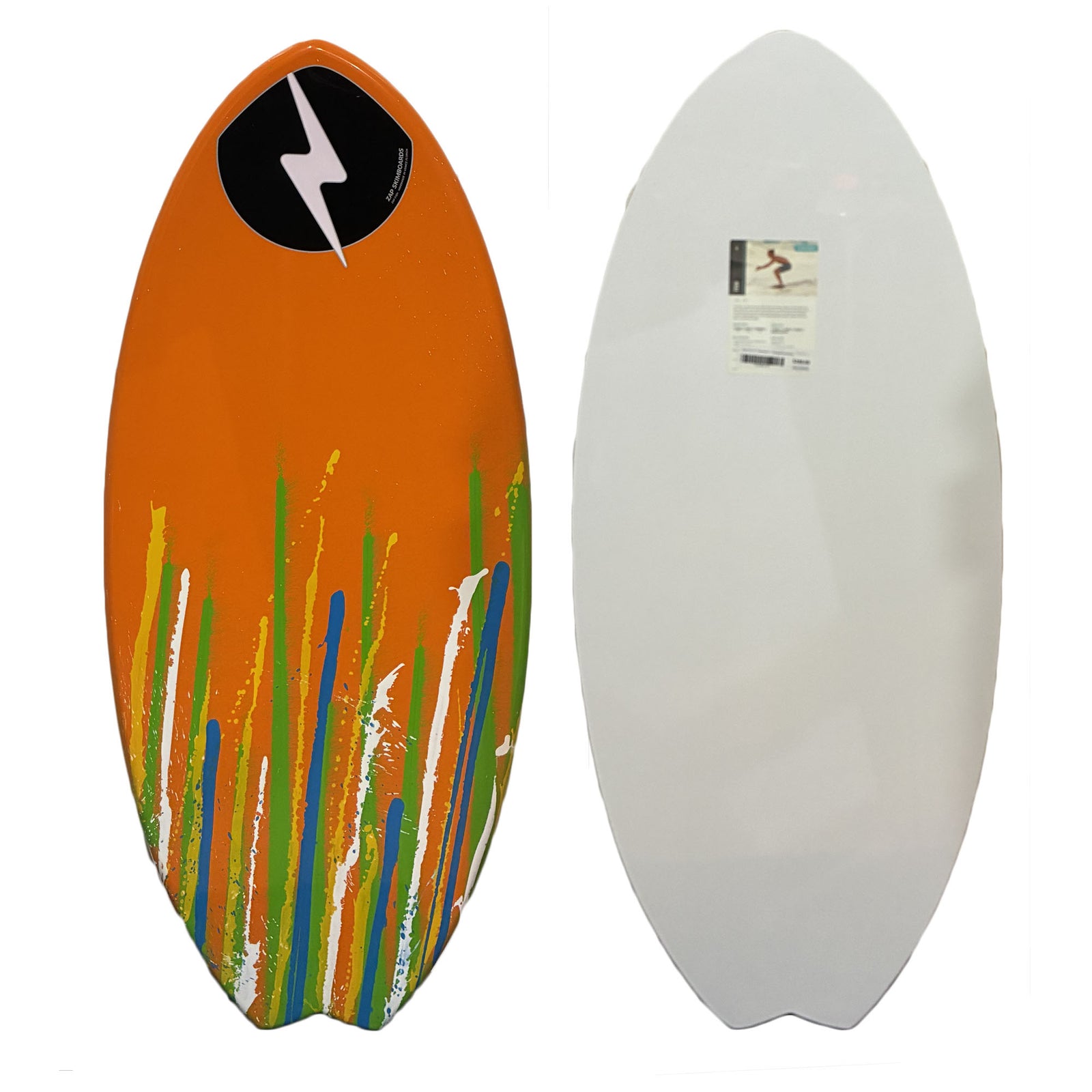 Zap Fish 47" Skimboard - Orange/Green/Blue
