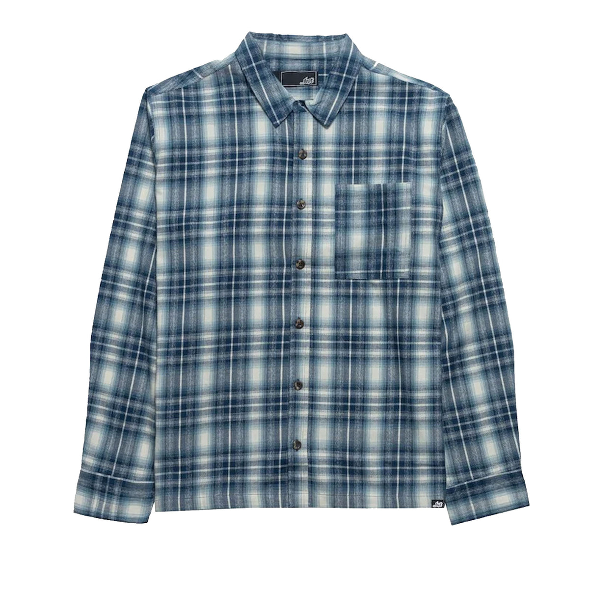 Lost Shacked Men's L/S Flannel - Navy