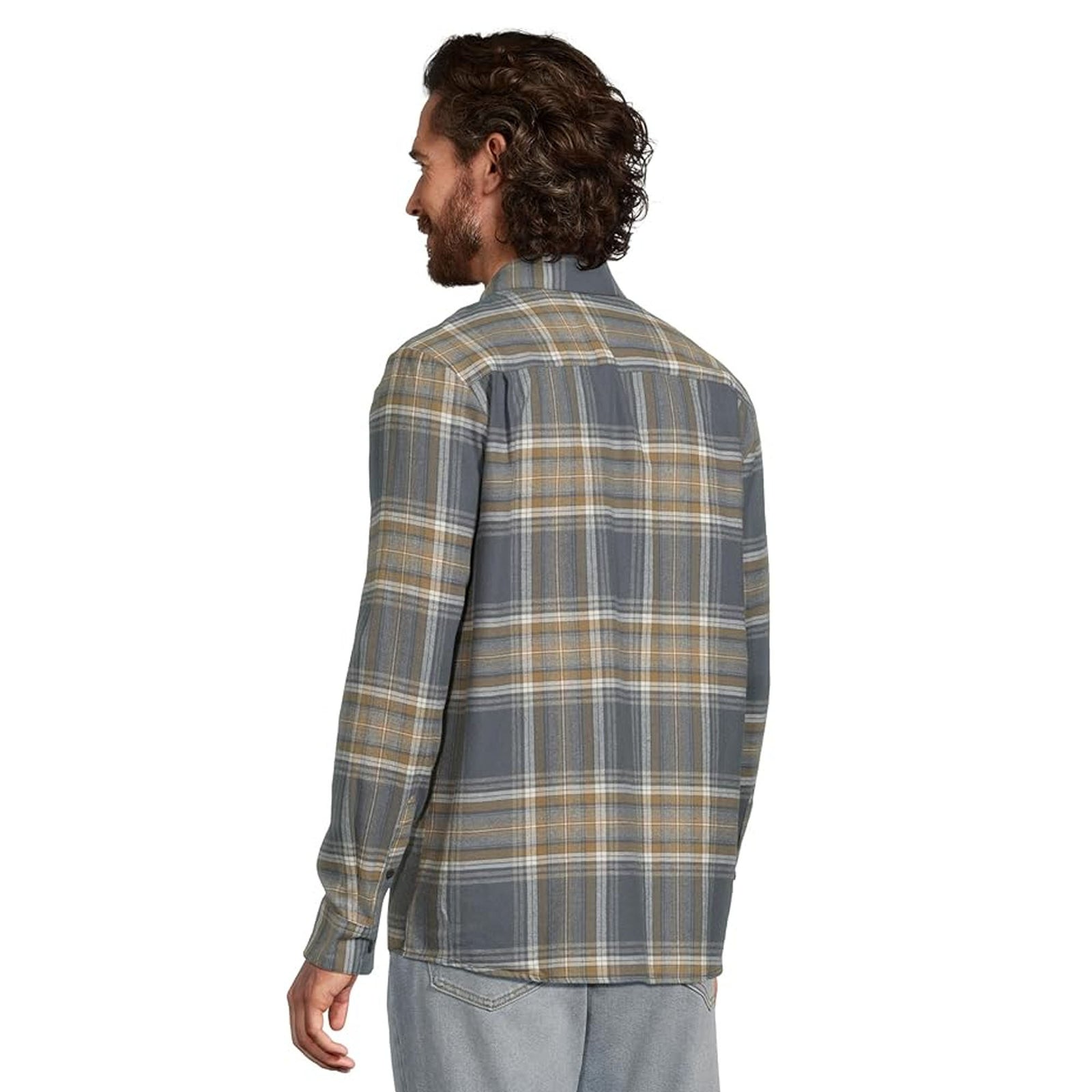 Volcom Netastone Men's L/S Flannel - Dark Slate