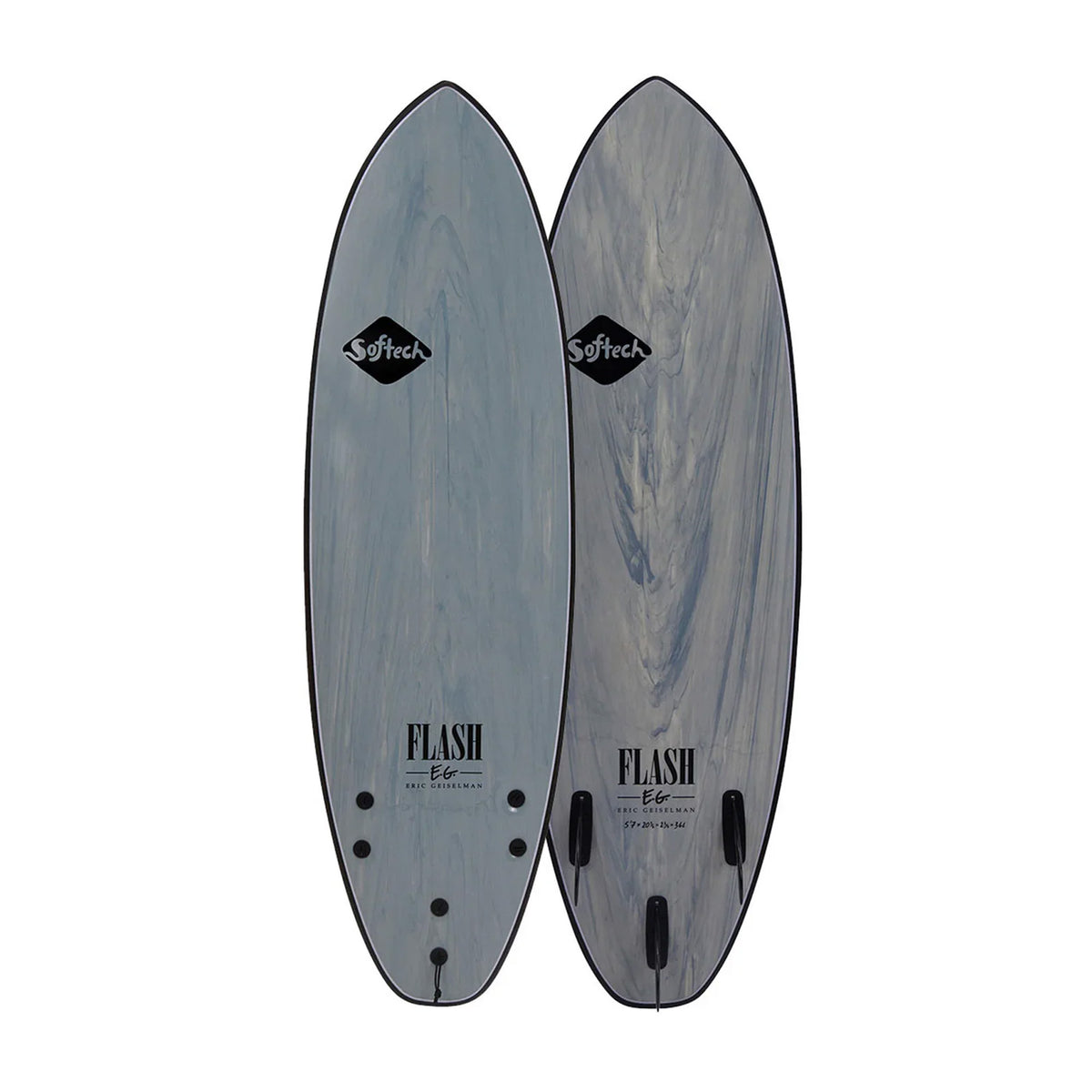 Softech Eric Geiselman Flash 5'7 Soft Surfboard - Grey Marble