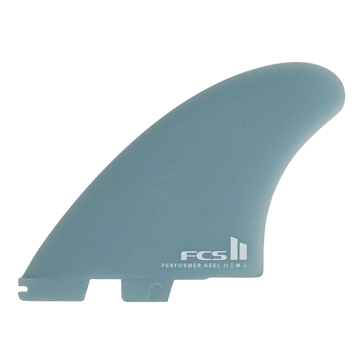 FCS II Performer Keel Twin Performance Glass Surfboard Fins - Medium-Large/Flux