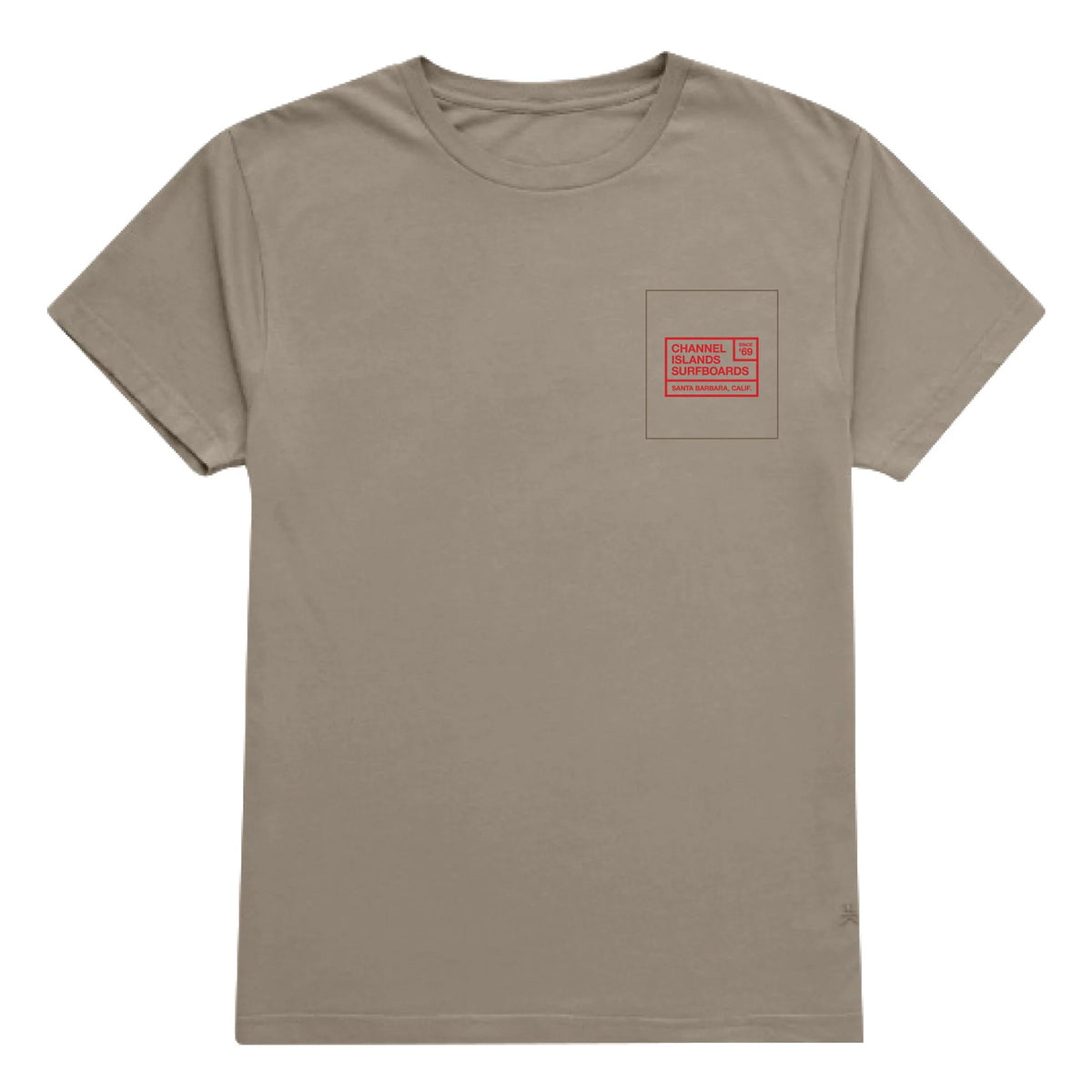 Channel Islands Flag Patch Men's S/S T-Shirt - Fog