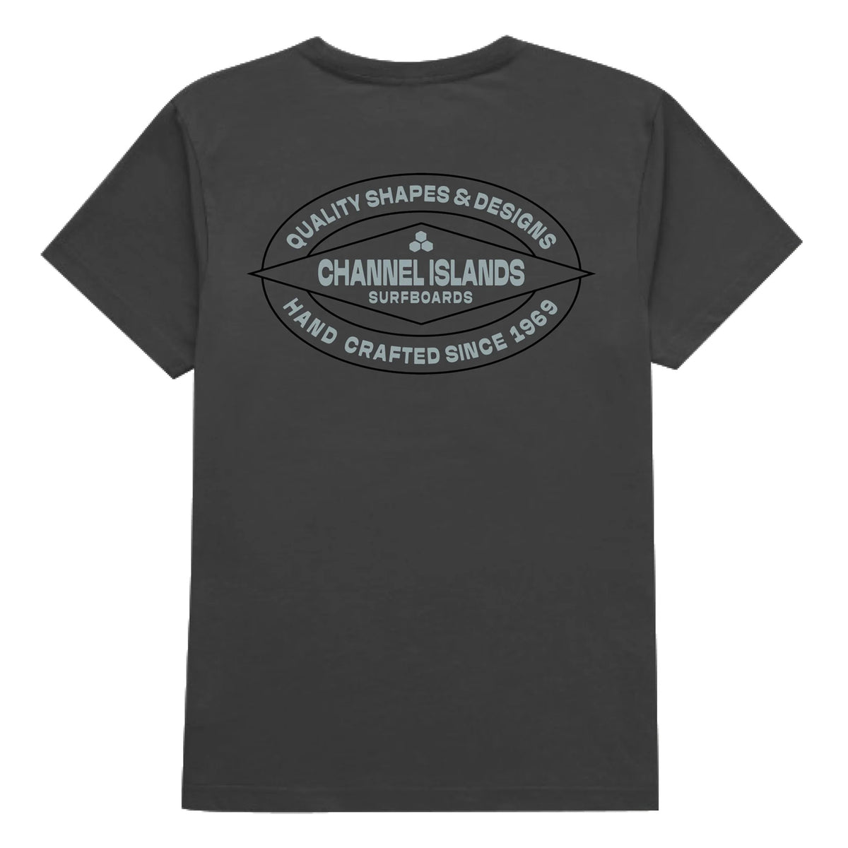 Channel Islands Folsome Men's S/S T-Shirt - Charcoal