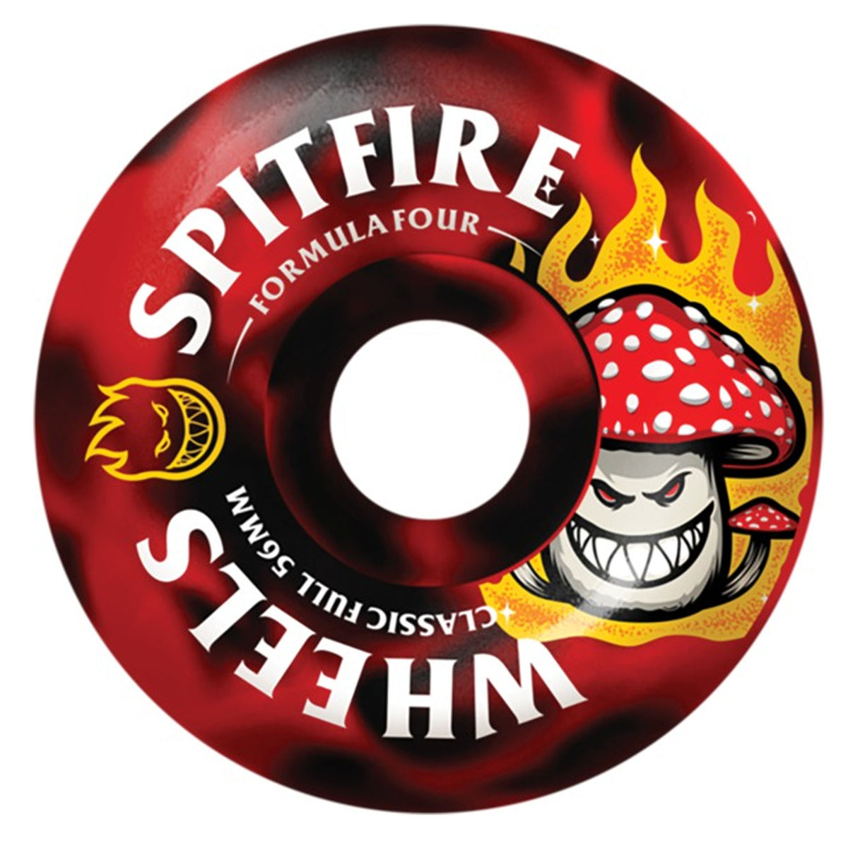 Spitfire F4 99a Classic 56mm Full Shroom Bighead Skate Wheels - Red/Black