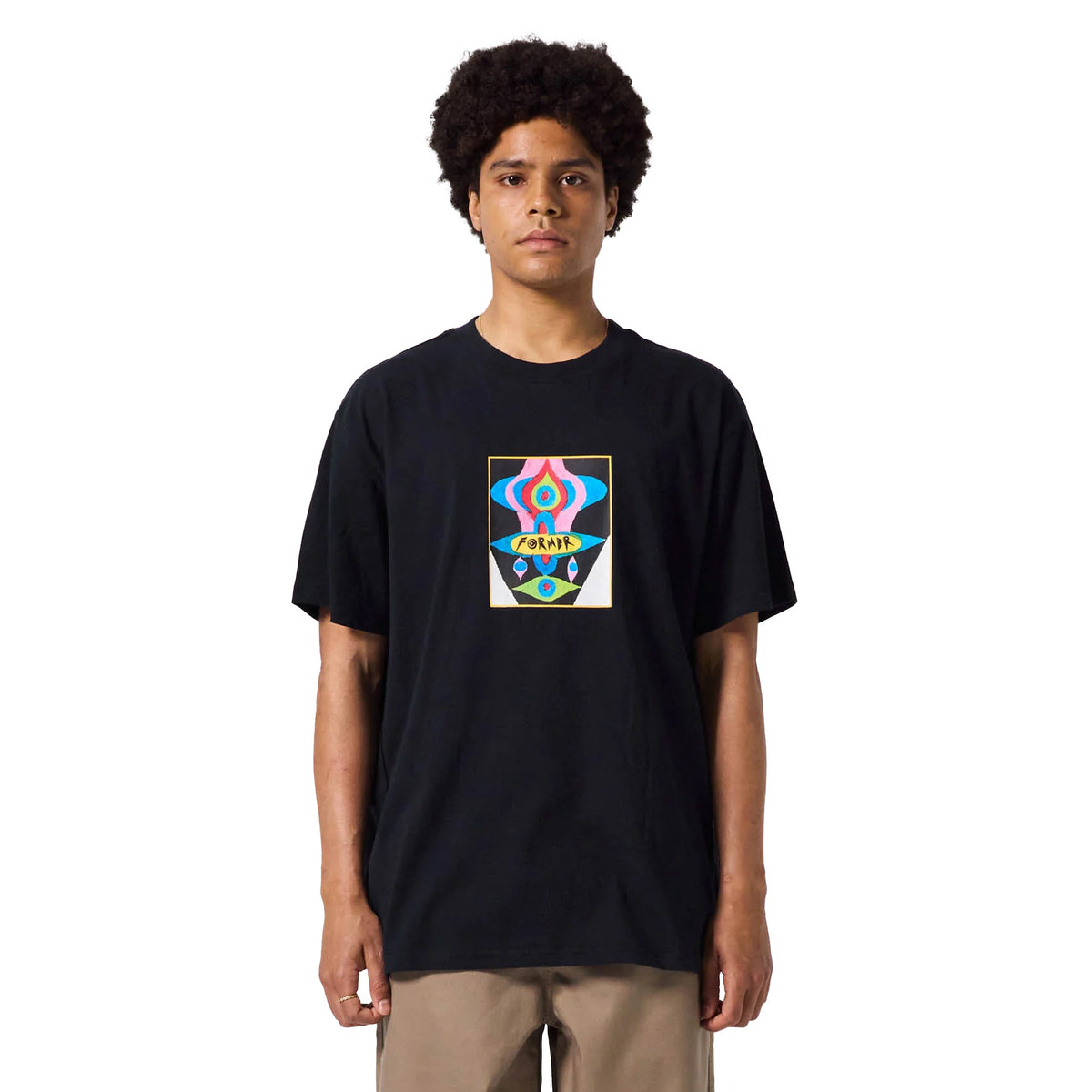 Former Droid Pastel Men's S/S T-Shirt - Black