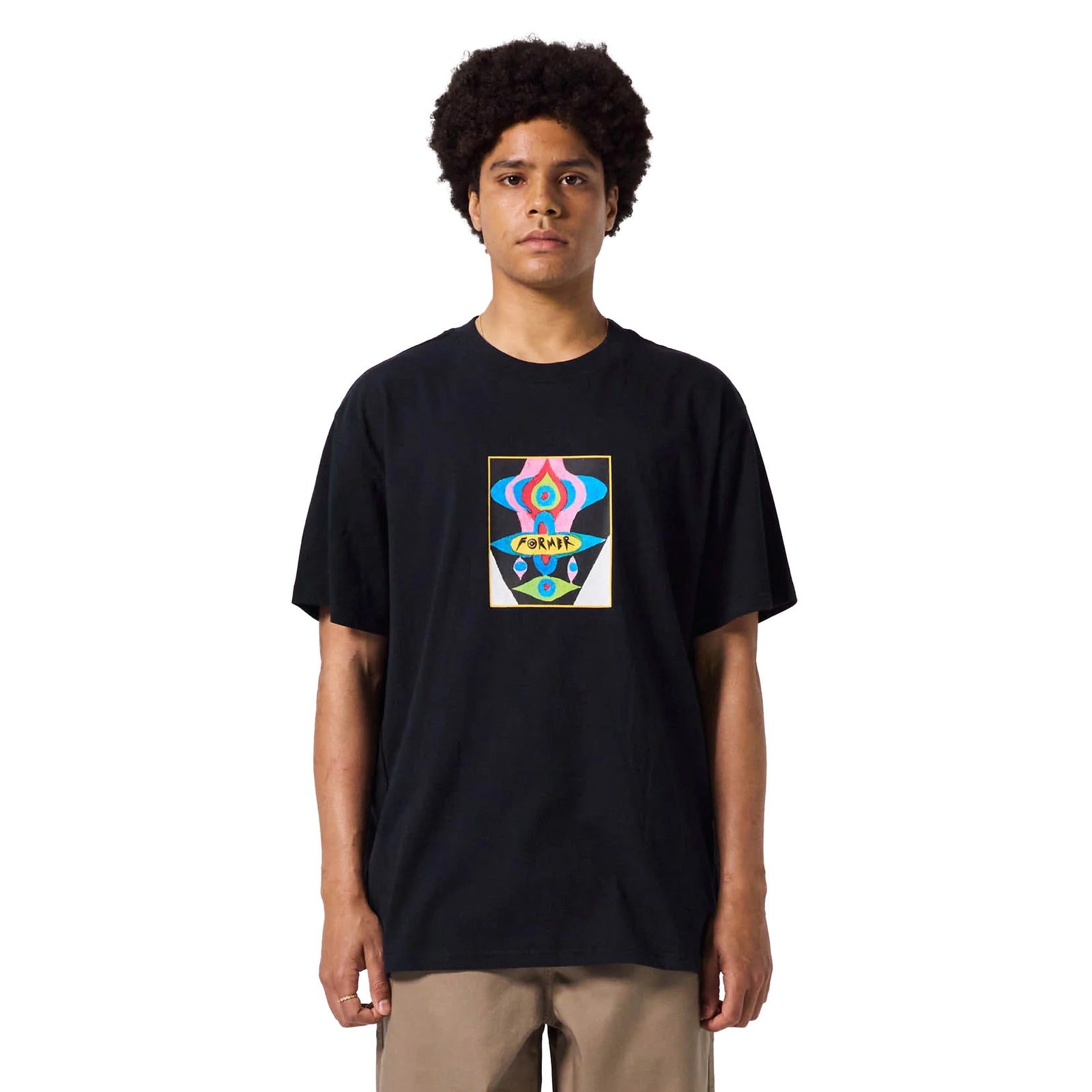 Former Droid Pastel Men's S/S T-Shirt - Black