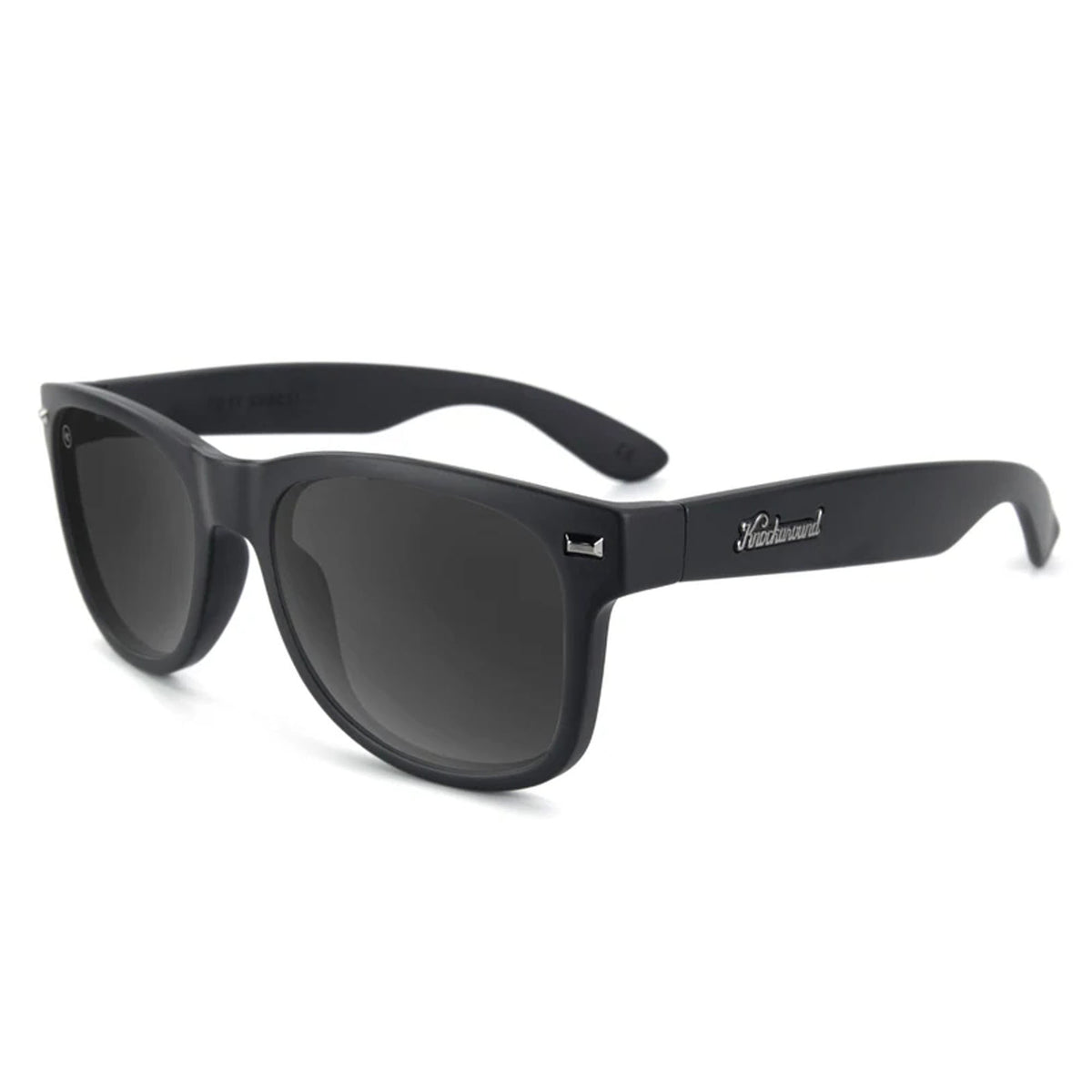 Knockaround Fort Knocks Men's Sunglasses - Matte Black On Black/Smoke Polarized