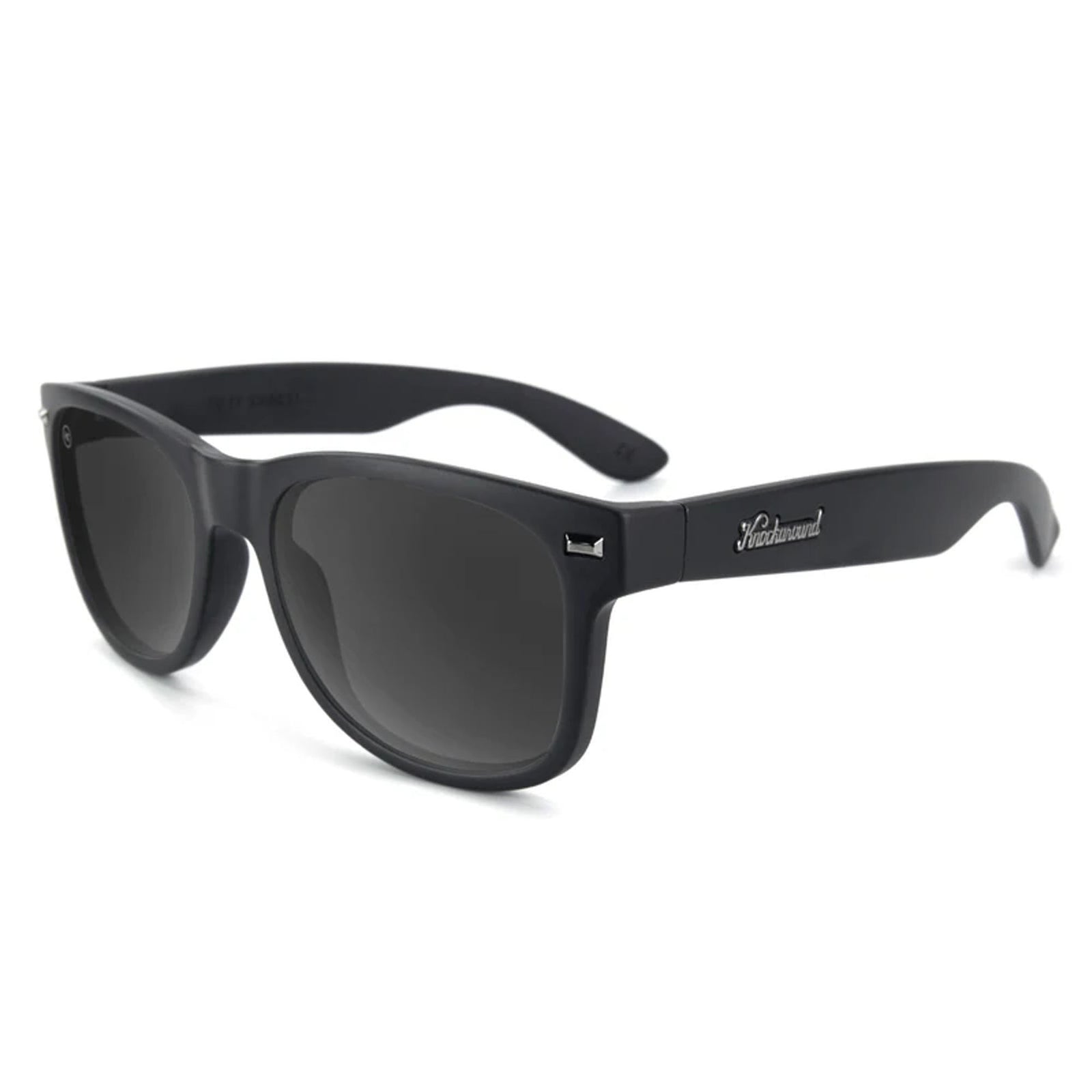 Knockaround Fort Knocks Men's Sunglasses - Matte Black On Black/Smoke Polarized