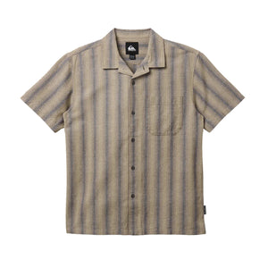 Quiksilver Oxford Stripe Casual Men's S/S Dress Shirt - Fallen Rock