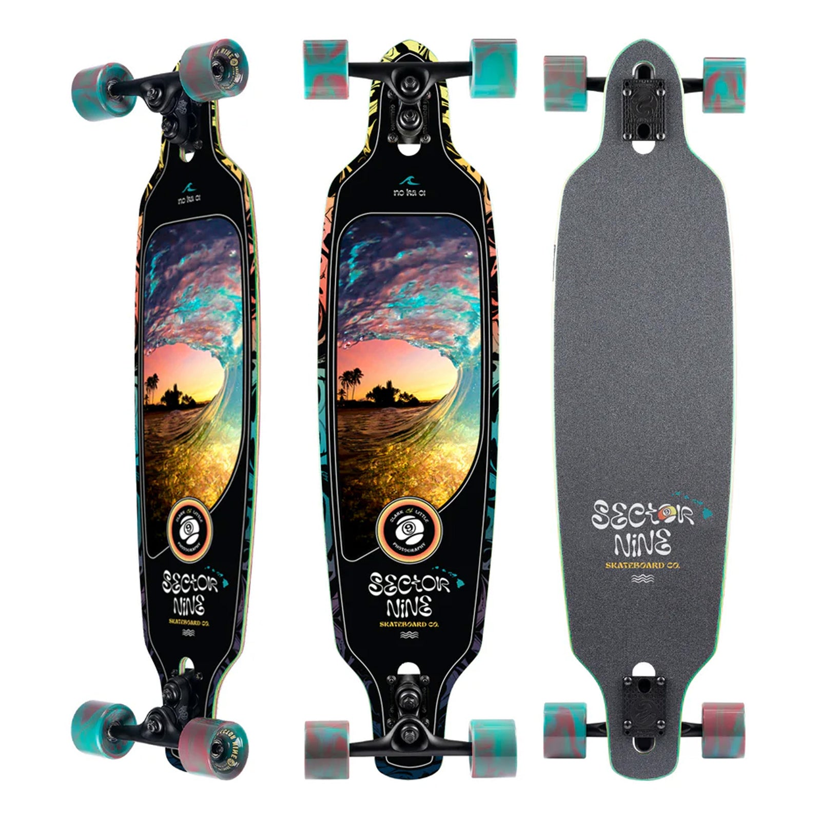 Sector 9 Fractal Shave Ice 36” Complete Skateboard
