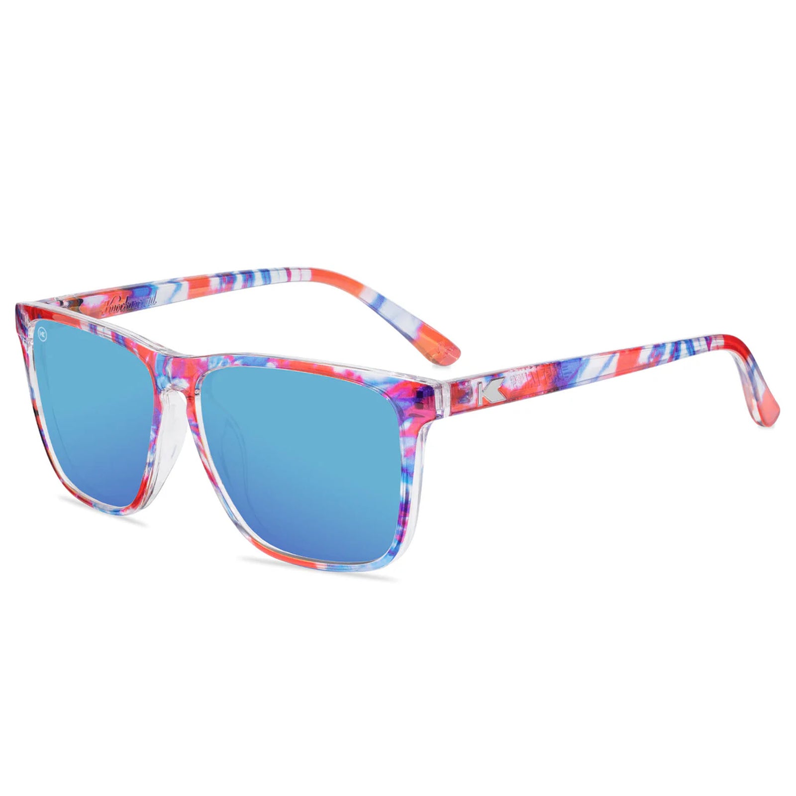 Knockaround Fast Lanes Men's Sunglasses - Live Free Or Tie-Dye Polarized