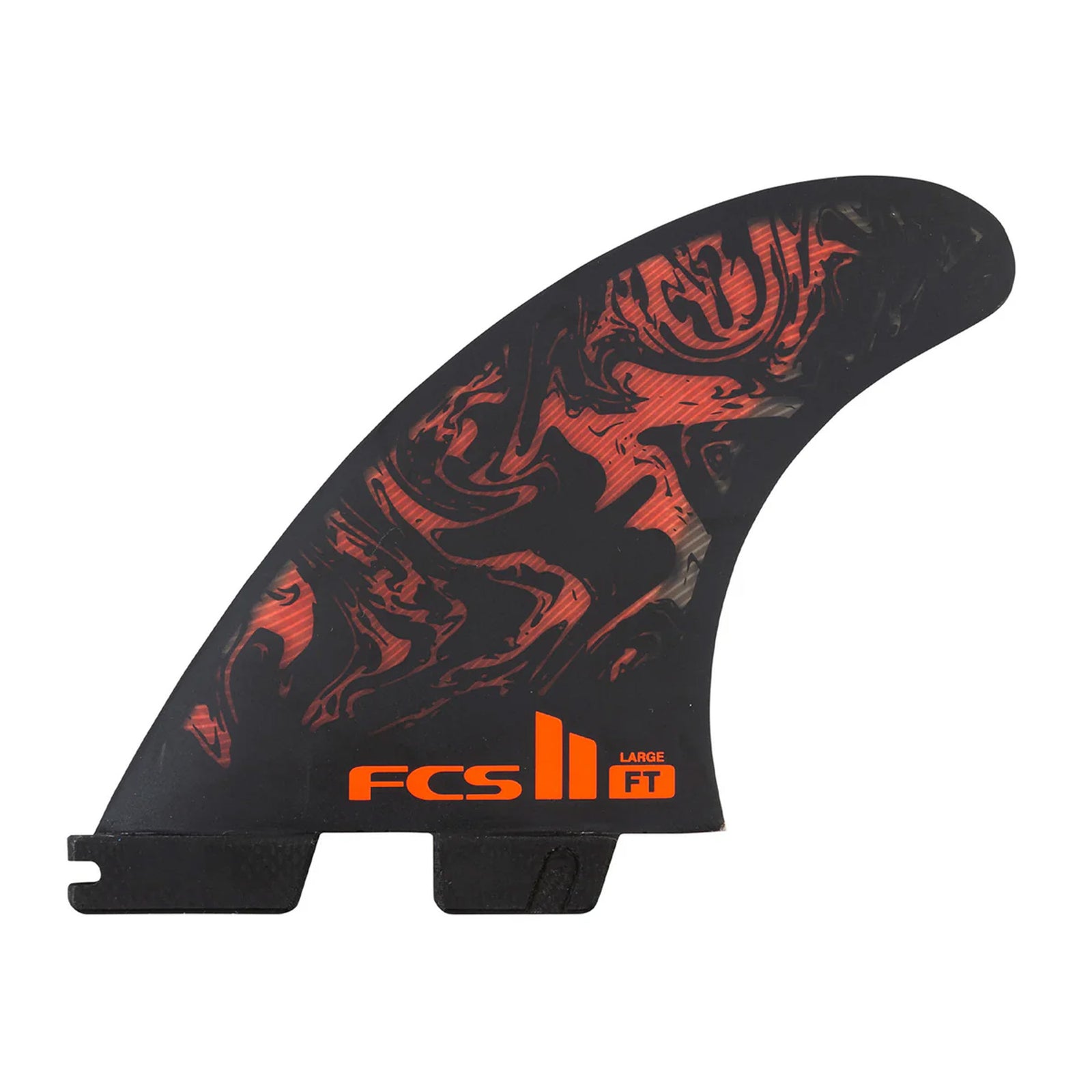FCS II Filipe Toledo Tri Surfboard Fins - XSmall/Black Red
