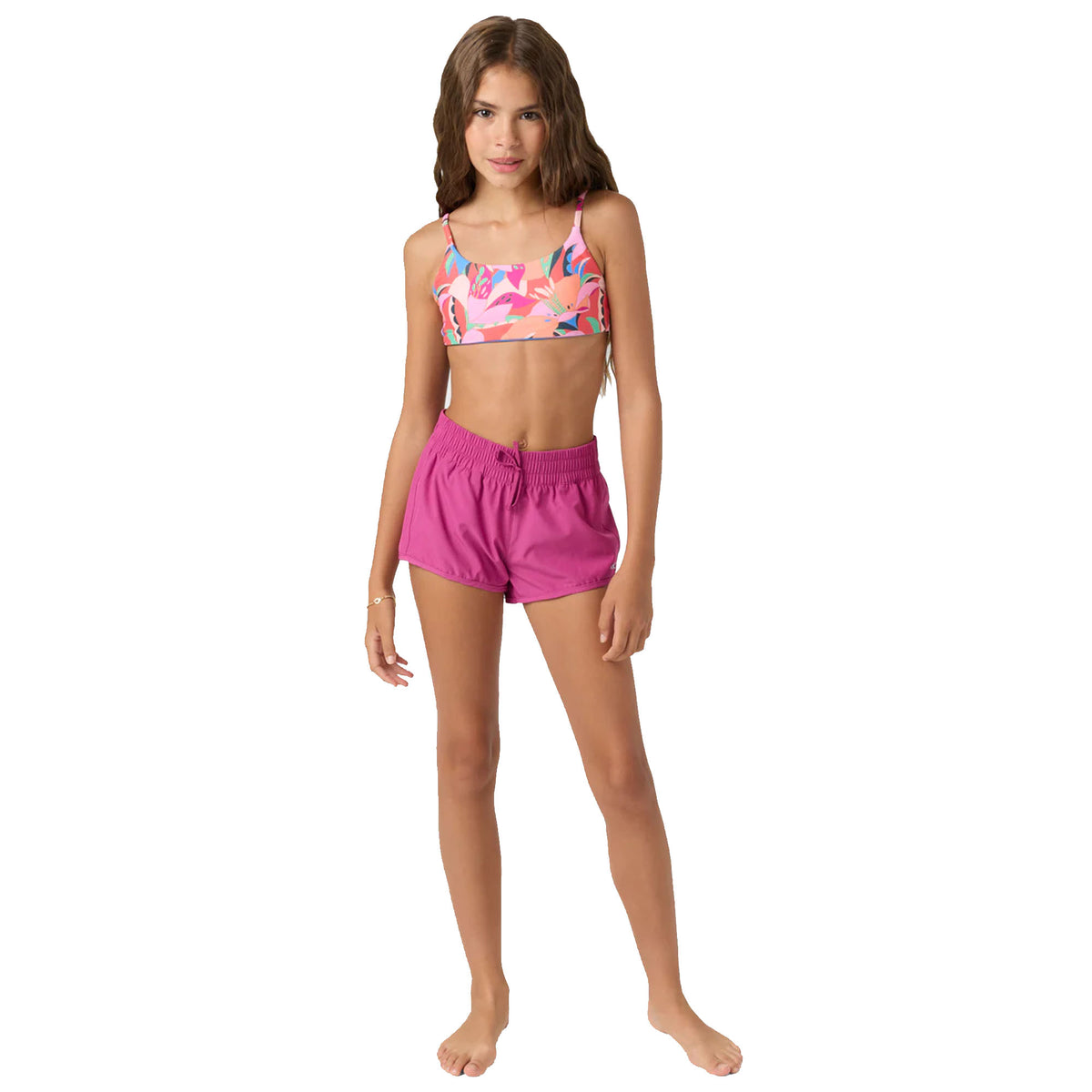O'Neill Balboa 2" Youth Girls Boardshorts - Fuchsia