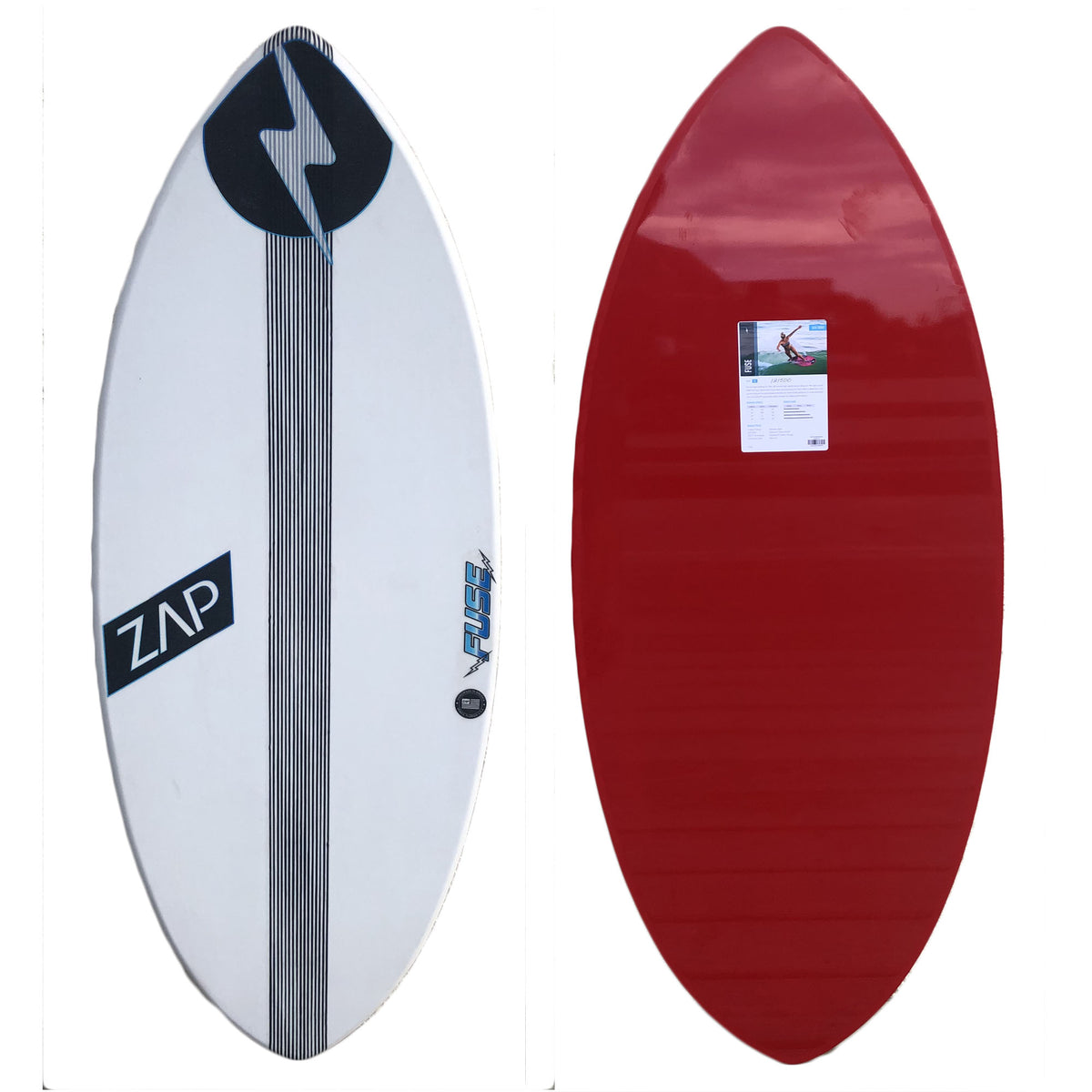 Zap Fuse 52" Skimboard - White/Red