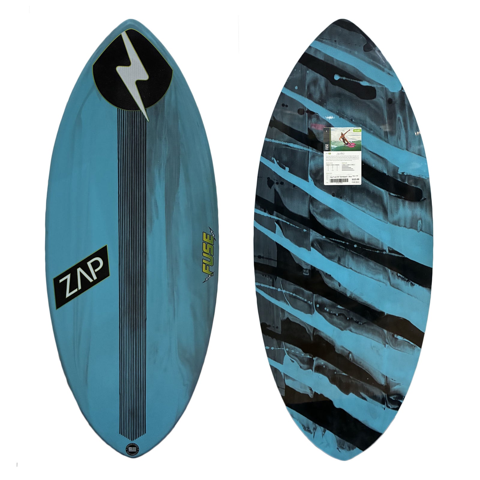Zap Fuse 50" Skimboard - Blue