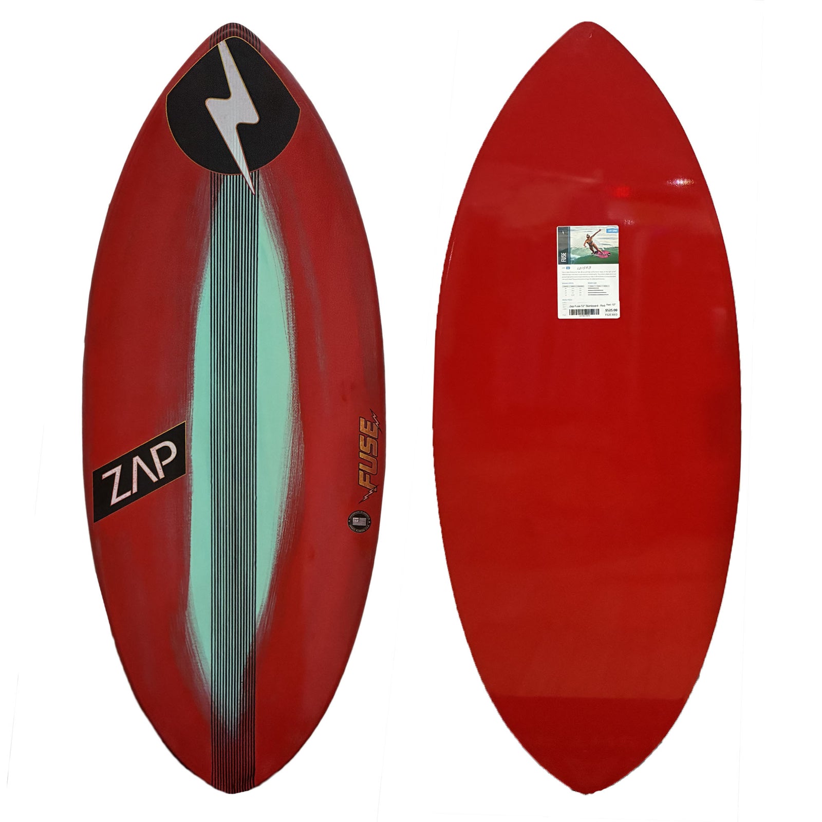 Zap Fuse 52" Skimboard - Red