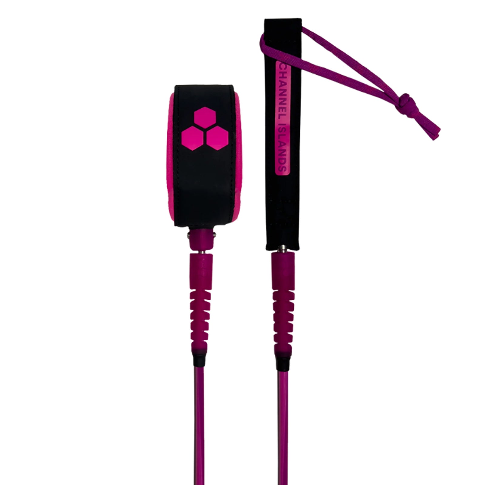 Channel Islands Everyday Round 6' x 3/16" Surfboard Leash - Electric Fuchsia