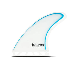 Futures Ethan Ewing Fiber Glass Tri Surfboard Fins - Medium/White Blue